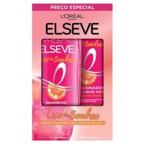 Kit Elseve Shampoo 375ml + Condicionador 170ml Liso dos Sonhos