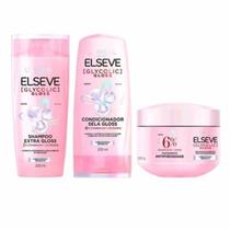 Kit Elseve Shampoo Condicionador 200 ml + Mascara Tratamento Glycolic Gloss - Loreal