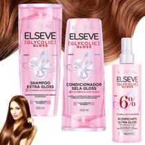 Kit Elseve Shampoo Condicionador Acidificante Ultra Gloss
