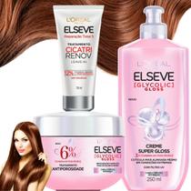 Kit Elseve Tratamento Cicatri Glycolic Gloss Antiporosidade