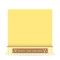 Kit Embalagem de Fatia de Bolo Slice Cake em Papel Cartão Amarelo 10 unidades 11x12cm