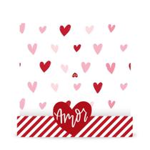 Kit Embalagem de Fatia de Bolo Slice Cake em Papel Cartão Estampado Coração 10 unidades 11x12cm Kit Embalagem de Fatia de Bolo Slice Cake em Papel Cartão Estampado Coração 10 unidades 11x12cm