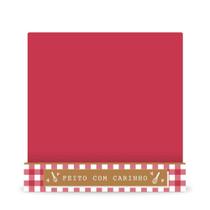 Kit Embalagem de Fatia de Bolo Slice Cake em Papel Cartão Vermelho 5 unidades 11x12cm