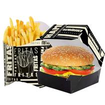 Kit Embalagem Hamburguer e Batata Delivery Fast Food Kit Embalagem Hamburguer e Batata Delivery Fast Food