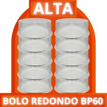 Kit Embalagem Plástica Multiuso Redonda Para Bolo BP60 Pacote Com 10 Unidades Kit Embalagem Plástica Multiuso Redonda Para Bolo BP60 Pacote Com 10 Unidades