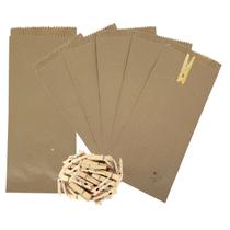 Kit Embalagem Saco Kraft + Mini Pregador 3,5cm 300 Unidades - Maison Du Atelier