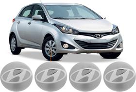 Kit Emblema Adesivo Resinado Calota Hyundai Hb20s Hatch - Etiqueta Express
