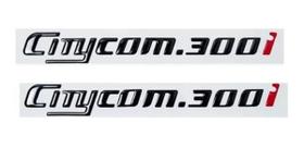 Kit Emblema Adesivo Resinado Dafra Sym Citycom 300i 002