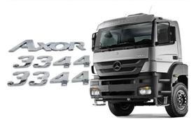 Kit Emblema Axor 3344 Cromado 1 Frontal + 2 Laterias