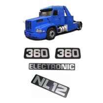 Kit emblema cabine grade caminhão volvo nl 12 360 eletronic