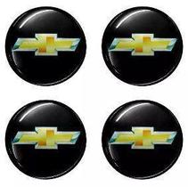 Kit Emblema Calota Roda Gm Chevrolet Resinado 48mm Jogo