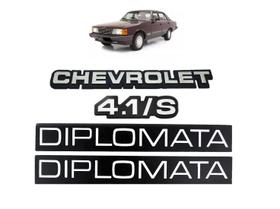 Kit emblema chevrolet 4.1/s plaqueta diplomata opala 88/90