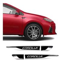 Kit Emblema Corolla 2003 A 2021 Lateral Resinado Adesivo