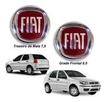 Kit Emblema Fiat Grade Mala Palio Uno 2008 + Fita Dupla Face
