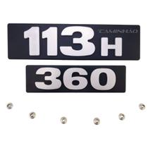 Kit Emblema Letreiro Modelo Potência Compatível Scania 113H + 360 + 6 travas