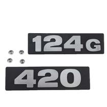 Kit Emblema Letreiro Modelo Potência Compatível Scania 124G + 420 + 4 travas Kit Emblema Letreiro Modelo Potência Compatível Scania 124G + 420 + 4 travas