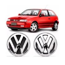 Kit Emblema Logo Vw Grade Mala Gol Bola G2 1995 Em Diante
