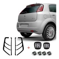 Kit Emblema Punto Black Completo + Adesivo Lanterna Traseira