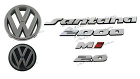 Kit Emblema Santana 2000 Mi 2.0 Vw Mala Vw Grade - Car Stuff