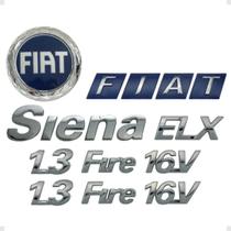 Kit emblema siena 16v fire elx 1.3 letreiro mala Kit emblema siena 16v fire elx 1.3 letreiro mala