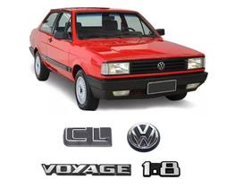Kit emblema voyage 87/90 1.8 cl logo vw mala cromado