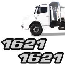Kit Emblemas 1621 Mercedes Benz Caminhão Antigo Resinado