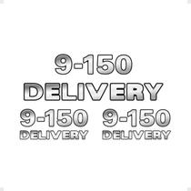Kit Emblemas 9-150 Delivery Adesivos Caminhão Volkswagen