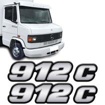 Kit Emblemas 912 C Mercedes Benz Lateral Modelo Original Kit Emblemas 912 C Mercedes Benz Lateral Modelo Original