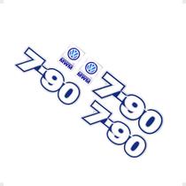 Kit Emblemas Adesivo Branco 790 7-90 Caminhao Volkswagen Kit Emblemas Adesivo Branco 790 7-90 Caminhao Volkswagen