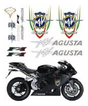 Kit Emblemas Adesivo Compatível Moto Mv Agusta F4 Preta 024 Kit Emblemas Adesivo Compatível Moto Mv Agusta F4 Preta 024