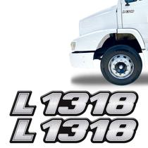 Kit Emblemas Adesivo Lateral L 1318 Caminhão Mercedes Kit Emblemas Adesivo Lateral L 1318 Caminhão Mercedes