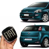 Kit Emblemas Fiat Black Piano Punto 2008/16 Adesivo Resinado Kit Emblemas Fiat Black Piano Punto 2008/16 Adesivo Resinado