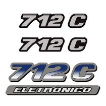 Kit Emblemas Mercedes 712 C Eletrônico Adesivos Resinados Mb Kit Emblemas Mercedes 712 C Eletrônico Adesivos Resinados Mb