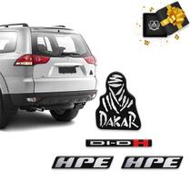 Kit Emblemas Mitsubishi Pajero Dakar Hpe Di-dh 2014 Resinado