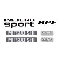 Kit Emblemas Pajero Sport Hpe Vgt-i 2009 Adesivo Mitsubishi Kit Emblemas Pajero Sport Hpe Vgt-i 2009 Adesivo Mitsubishi