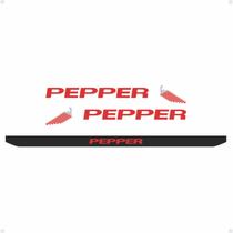 Kit Emblemas Pepper Saveiro Preta 2018/2019 e Faixa Traseira