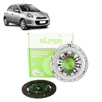 KIT EMBREAGEM 180mm 26EST ORIGINAL NISSAN MARCH 1.0L 16V 4 Cil. (MOTOR RENAULT) 2011 até 2013 - KIT PLATO E DISCO - DL