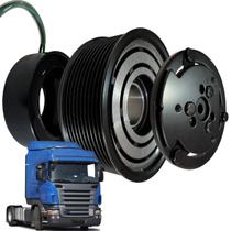 Kit Embreagem Comp Ar Cond Caminhão Scania Pgr Polia 10pk