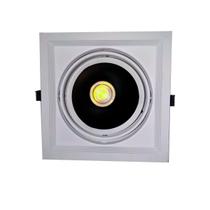 Kit embutido branco + modulo AR111 Preto 12W