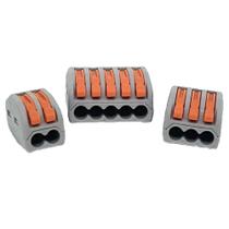 Kit Emenda Eletrica Tipo Borne 2,3 E 5 Fios 22 peças