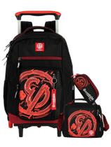 Kit Enaldinho Mochila 2em1 Rodas + Lancheira + Estojo Triplo Kit Enaldinho Mochila 2em1 Rodas + Lancheira + Estojo Triplo