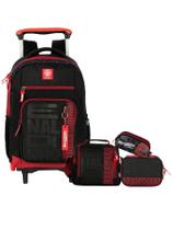 Kit Enaldinho Mochila 2em1 Rodas + Lancheira + Estojos Kit Enaldinho Mochila 2em1 Rodas + Lancheira + Estojos