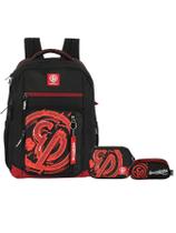 Kit Enaldinho Mochila Costas + Estojos Box e Triplo Original