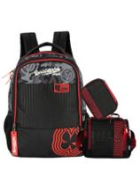 Kit Enaldinho Mochila Costas + Lancheira + Estojo Box Luxo
