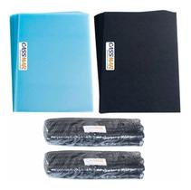Kit Encadernação 200 Capas A4 + 200 Espirais Pretos 17mm Kit Encadernação 200 Capas A4 + 200 Espirais Pretos 17mm