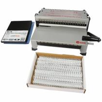 Kit Encadernadora Duplamatic 2x1 + 100 Capas A4 + 100 Wire-o Kit Encadernadora Duplamatic 2x1 + 100 Capas A4 + 100 Wire-o