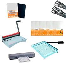 Kit Encadernadora, Plastificadora , Guilhotina, Insumos 220v Kit Encadernadora, Plastificadora , Guilhotina, Insumos 220v
