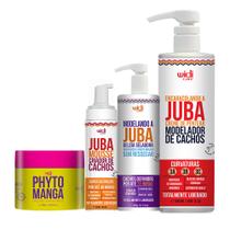 Kit Encaracolando Juba Geleia, Mousse, Máscara Phyto Manga