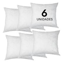 Kit Enchimentos para Almofadas Refil 45x45cm Espuma Extra Macia
