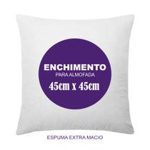 Kit Enchimentos Refil Almofada 45x45 Espuma Extra Macio Várias Opções